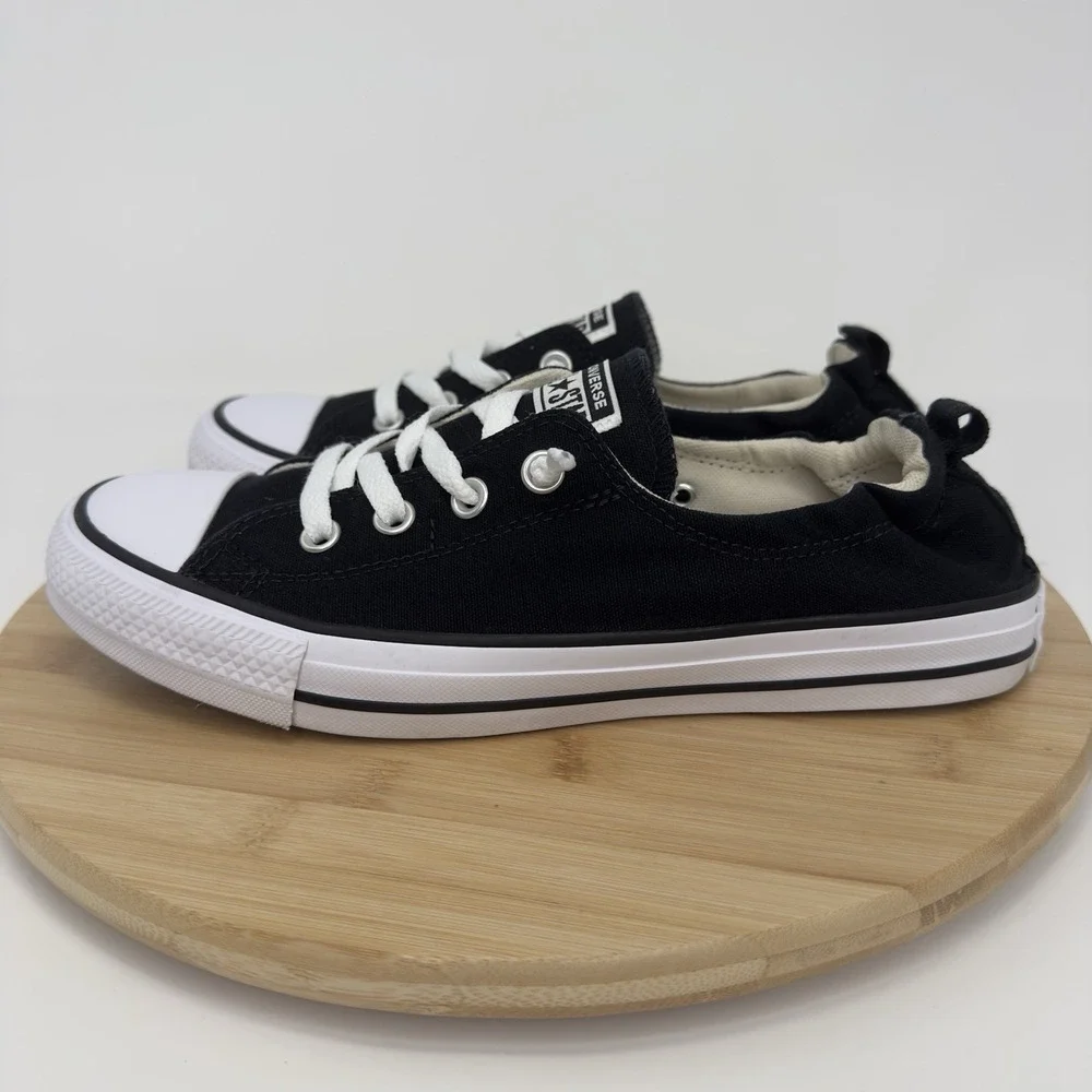 Converse Chuck Taylor All Star Shoreline Black Slip On Sneakers Women's 10